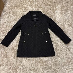 Like New Ladies Size L Black Gallery Quilted Jacket